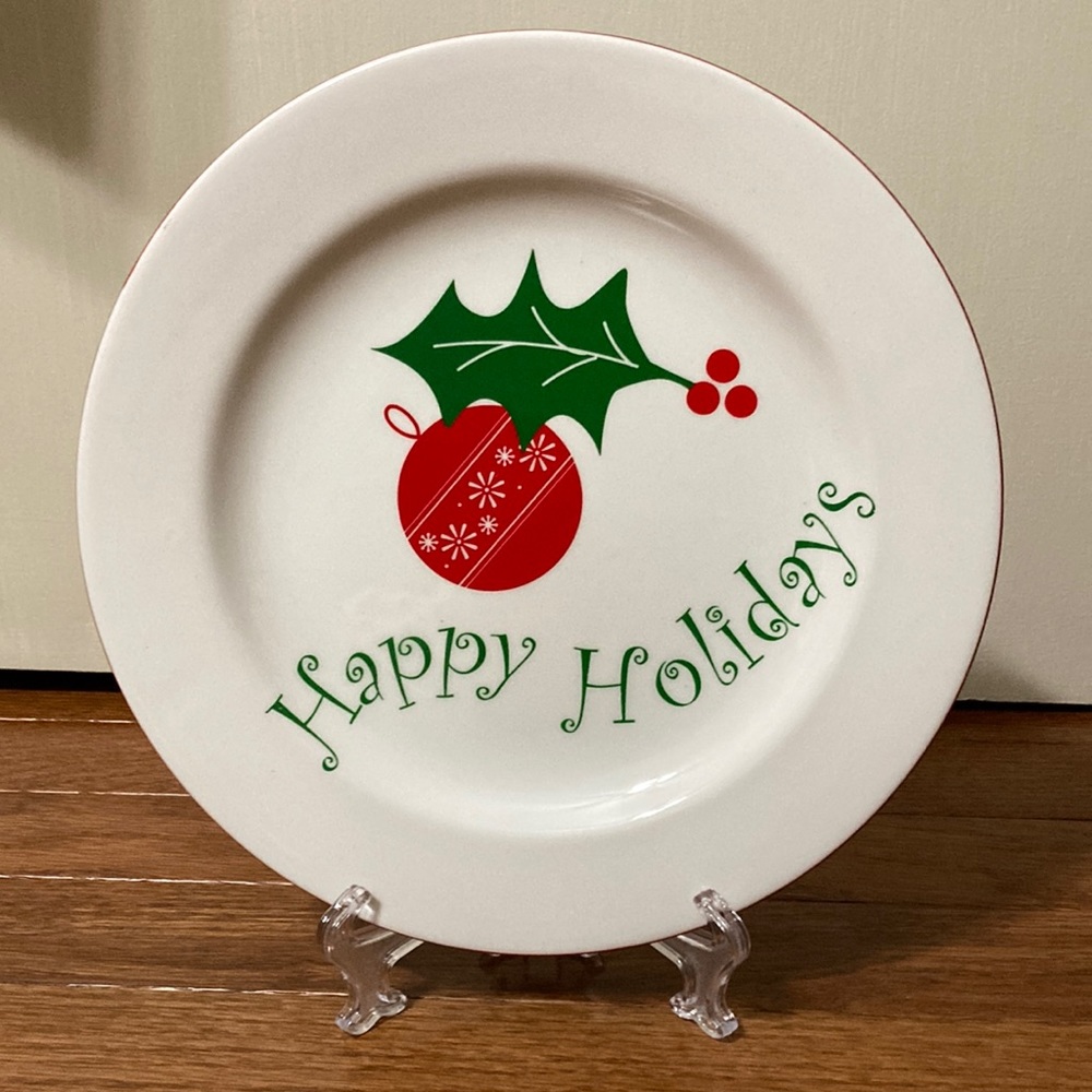 HAPPY HOLIDAYS Plate
